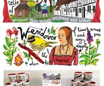 Mugs' designs for Wendover Library