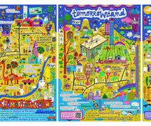 Tomorrowland maps and poster - Associate Schools Project